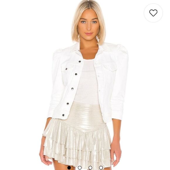 RETROFÊTE Ada Distressed Denim Jacket - Picture 1 of 8